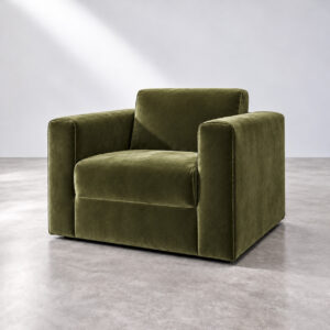 Reverse Fauteuil Olijf Velvet